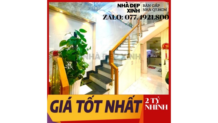 Bán Nhà Quận 7 , 2 PHÒNG NGỦ, 2 WC , NHỈNH 2 TỶ